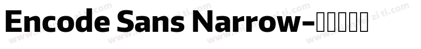 Encode Sans Narrow字体转换